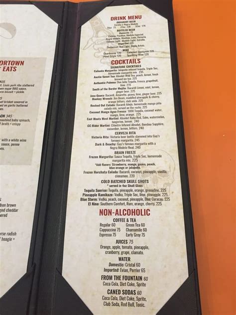 Menu At Guy Fieri S American Kitchen Bar Canc N Canc N Cancun