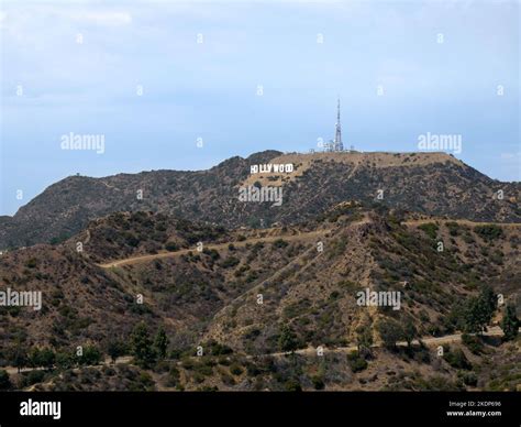 Hollywood Sign Seen From The Griffith Observatory In Los Angeles