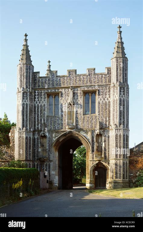 St Johns Abbey Gate Colchester Essex Exterior View From The North