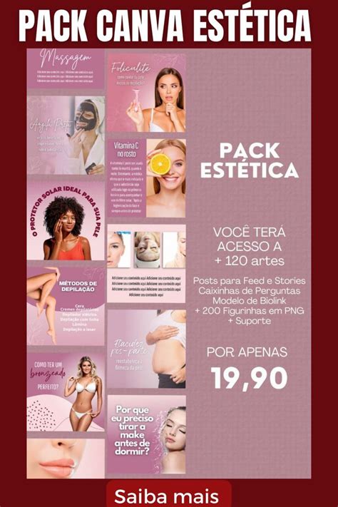 Pack Canva Estética Esthetician Spa Treatments Instagram