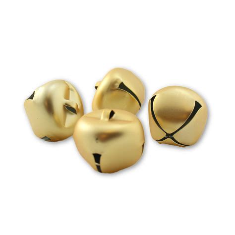 15 Inch 36mm Matte Gold Giant Large Craft Jingle Bells 4 Pieces Ebay