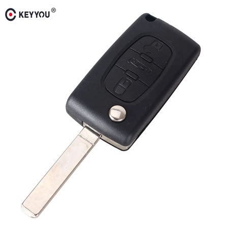 Aliexpress Buy KEYYOU Remote 3 Buttons Flip Key Case Blank Shell