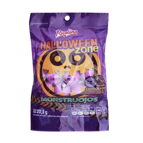 Chocolates Ricolino Halloween Zone Rellenos De Sabor Rompope G