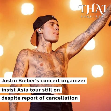 Justin Bieber S Asian Tour Still On Track So Says Organizer Despite The