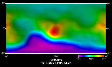 Topographic Map of Deimos