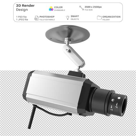 Premium Psd Security Camera 3d Modeling Psd