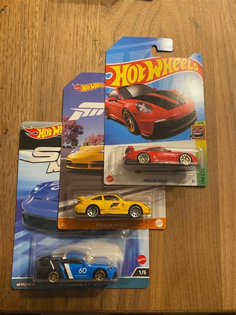 3 x Porsche 911 GT3 Hot Wheels Neu und originalverpackt in Kölliken für CHF 29 mit Lieferung