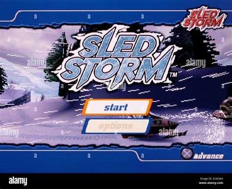 Sled Storm Sony Playstation Ps Psx Editorial Use Only Stock