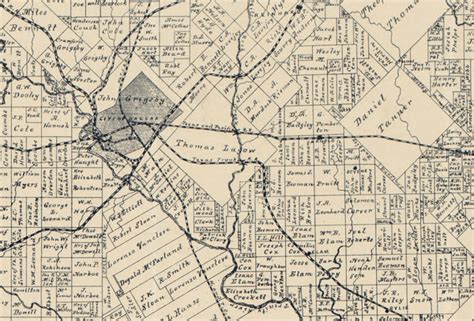 Official Map of Dallas County - 1886 – Copano Bay Press