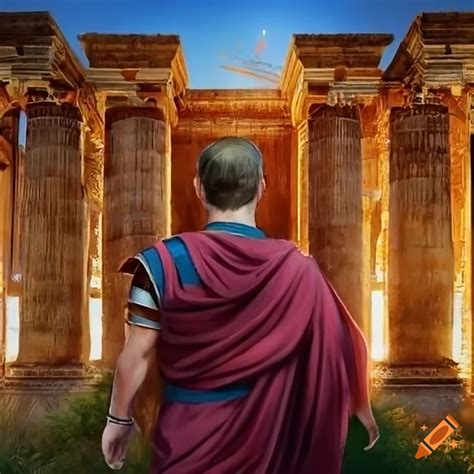 Digital Artwork Of Roman Emperor In Phoenician Temple On Craiyon