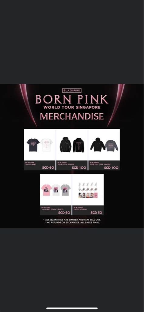 Blackpink Singapore concert merchandise, Hobbies & Toys, Music & Media, Music Accessories on ...