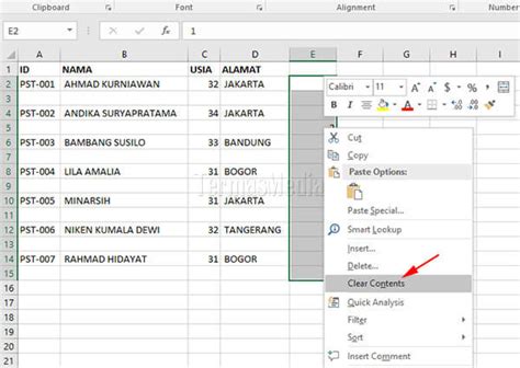 Cara Membuat Warna Baris Data Berselang Seling Pada Excel Ide