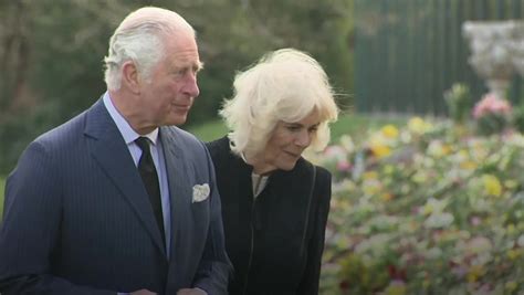 Prince Charles Close To Tears As He Views Floral Tributes Left For Father Philip Mirror Online