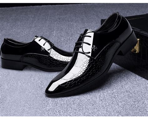 New Italian Oxford Shoes For Men Luxury Mens Patent Leather Wedding