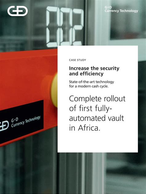 Pdf Complete Rollout Of First Fully Automated Vault In Africa