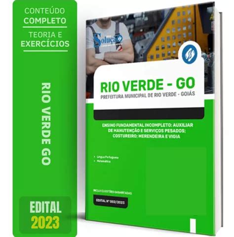 Apostila Prefeitura Rio Verde Go Ensino Fundamental Mercadolivre