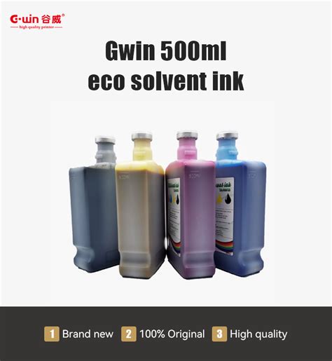 500ml Galaxy Eco Solvent Ink Cmyk For Inkjet Printer That Print Out