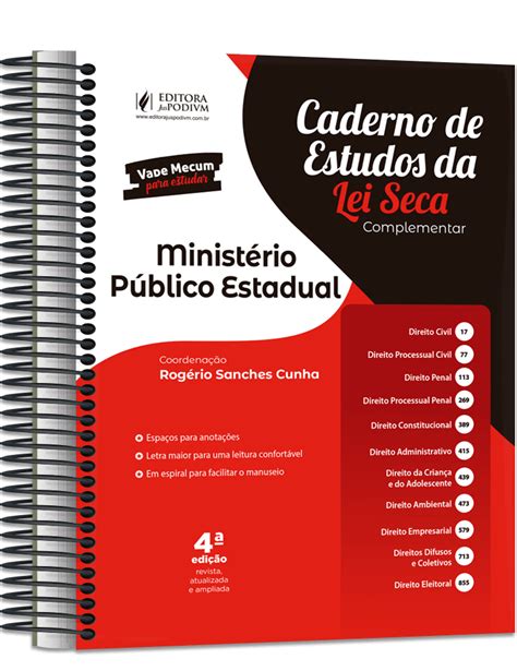 Caderno De Estudos Da Lei Seca Complementar Advocacia P Blica