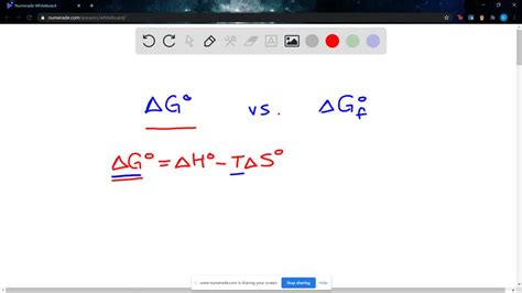 SOLVED Define a the standard free energy change ΔG for a reaction