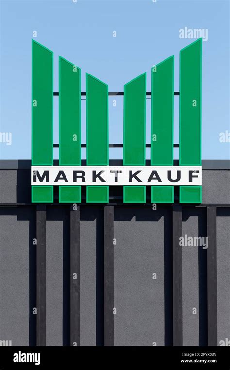 Marktkauf Ratingen Logo On Building Supermarket Edeka Group Company