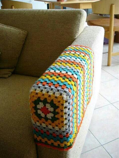 Crochet Armchair Covers : Crochet Sofa arm cover - The Crafty Co - Now this is a hand knit ...