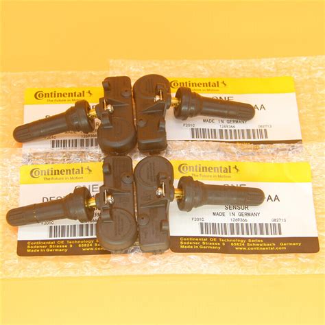 Set Of 4 Genuine For Ford Motorcraft Tire Pressure Sensor Tpms Oem De8t 1a180 Aa Ebay