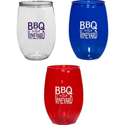 Printed Stemless Wine Glasses (16 Oz., 2" x 4.5") | Drinkware & Barware ...