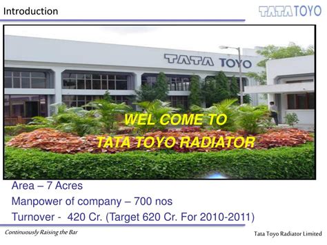 Ppt Wel Come To Tata Toyo Radiator Powerpoint Presentation Free