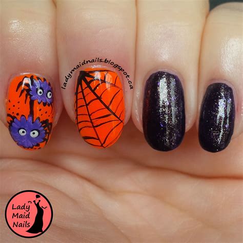 Lady Maid Nails: Halloween Nail Art, Spider Nail Design