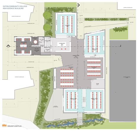 Eaton Science Facility Floor plan - Site Architecture Studio