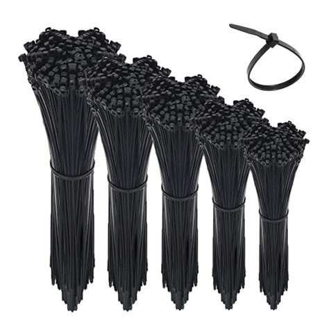 Buy Pcs Cable Zip Ties Mm X Mm Black Nylon Uv Stabilised