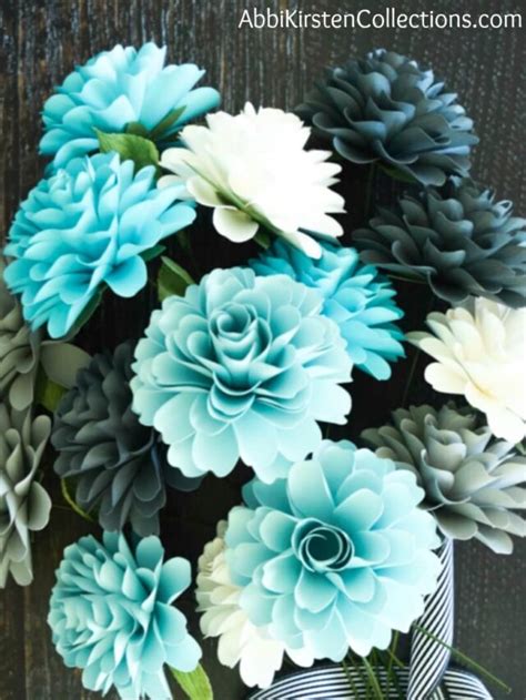 Small Paper Dahlias Tutorial Story Abbi Kirsten Collections