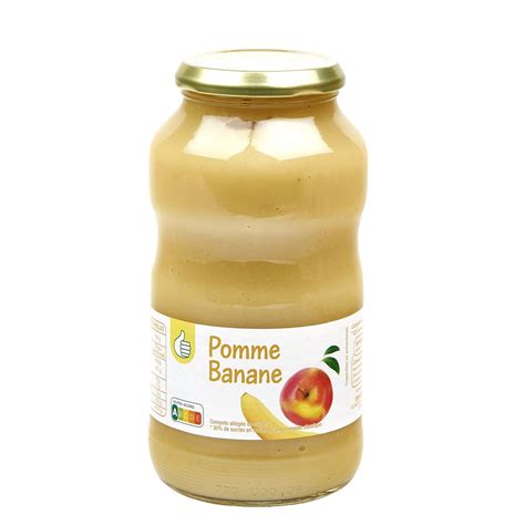 Pouce Compote De Pomme Et Banane All G E En Sucre En Bocal G Pas