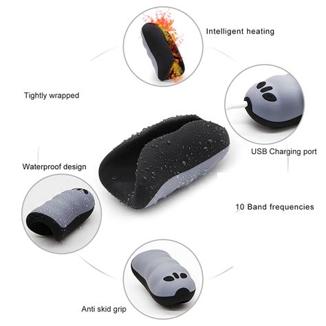 Silicone Warming Stroker 10 Vibration Functions Rechargeable Blackslate Male Masturbator