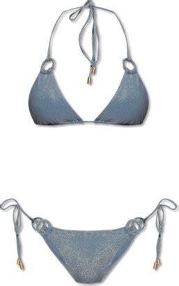 Zimmermann Bikini With Glitter Blue Shopstyle Two Piece Swimsuits