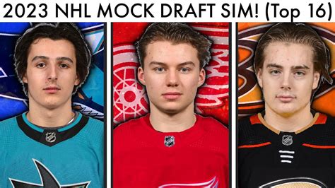 END OF SEASON 2023 NHL MOCK DRAFT SIMULATION MOCK TRADES FULL Top