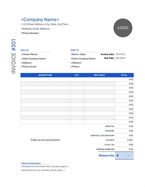 Templates For Invoices For Free * Invoice Template Ideas