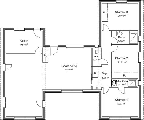 Plan Maison 110m2 Plein Pied 3 Chambres Ventana Blog