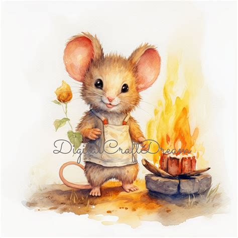 Cute Mouse Clipart 12 High Quality Jpgs Digital Download - Etsy