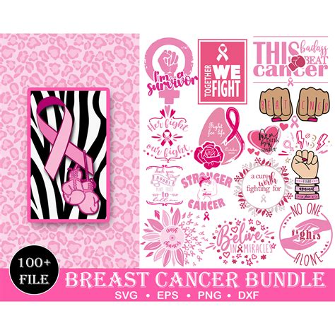 100 Big Breast Cancer Svg Bundle Breast Cancer Svg Cancer Inspire