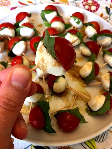 Caprese Salad Skewers Appetizer Bites Melanie Cooks