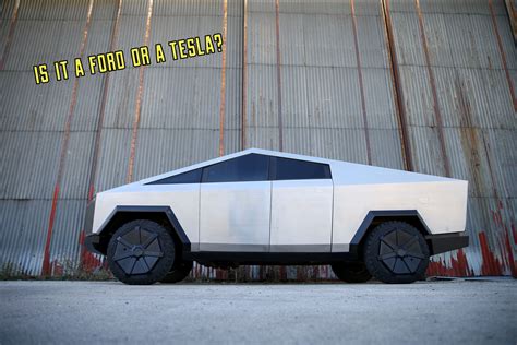 This Tesla Cybertruck Is Really A Ford F 150 Raptor Underneath