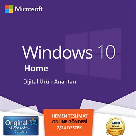 Windows 10 Pro Orijinal Lisans Anahtarı 32 64 Bit Satın Al