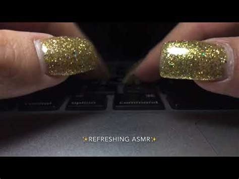 ASMR Light Keyboard Tapping ZigZag Sounds With Long Nails No