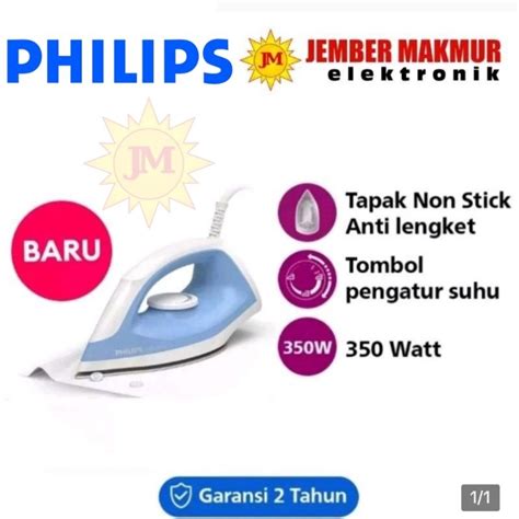 Jual PHILIPS DST0510 SETRIKA PHILIPS ANTI LENGKET ORI Shopee Indonesia