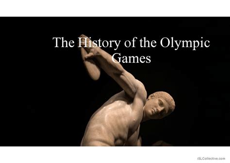 The History of the Olympic Games gen…: English ESL powerpoints