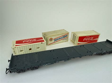 Liliput Containertragwagen X Roco K Hlcontainer Coca Cola Kaufen