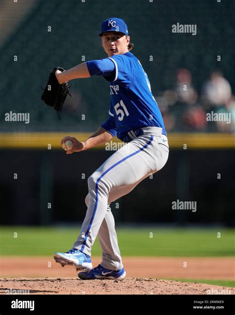 Kansas City Royals Starting Pitcher Brady Singer Delivers During The