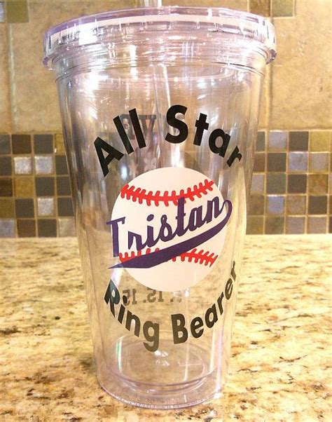 Ring Bearer Gift Baseball Tumbler Ring Bearer Baseball Gift Birthday