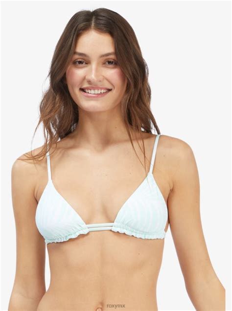 Roxy Mujer Top De Bikini De Triángulo Reversible Palm Tree Dreams 68xp0938 [68xp0938